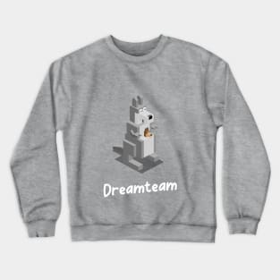 Kangaroo mother and baby dreamteam pregnancy announcement Crewneck Sweatshirt